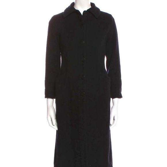 Vintage Giorgio Armani Black Wool Coat 2000's